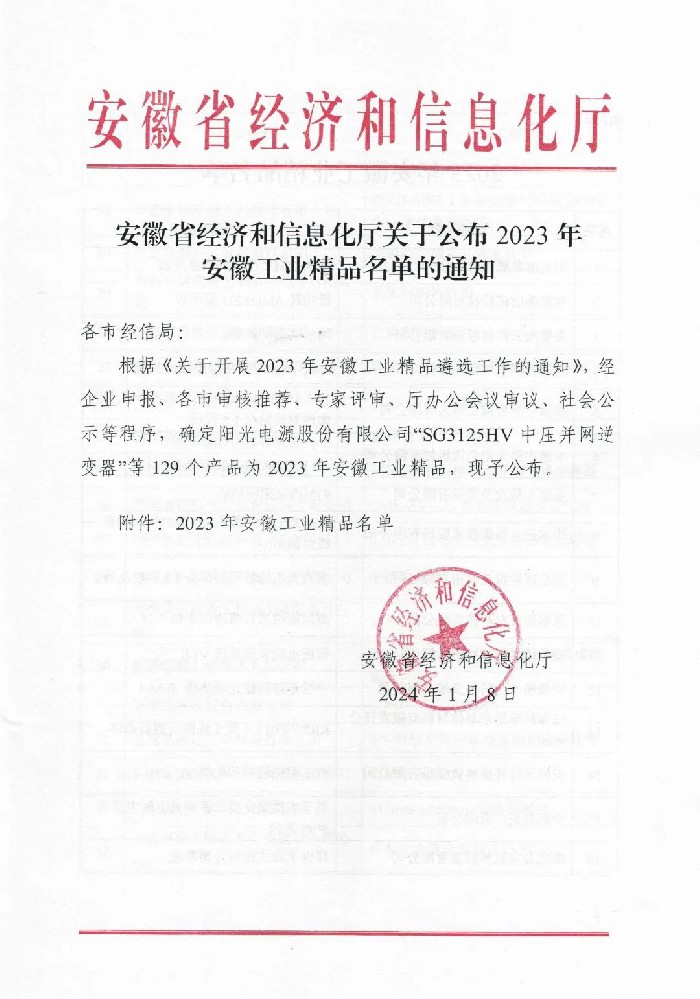 五禾生态肥业环保生态复合肥料（15-15-15）荣获2023年安徽工业精品